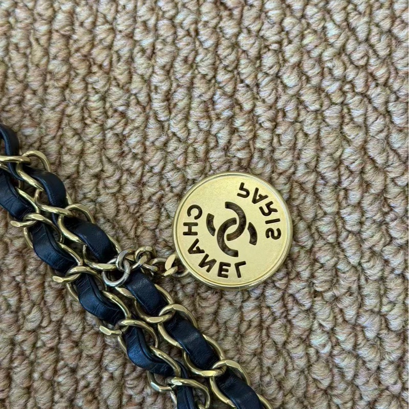 Chanel 黑金 22 bag 中號-3