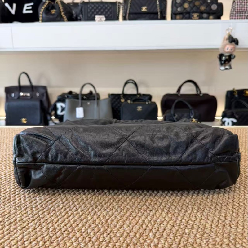 Chanel 黑金 22 bag 中號-4
