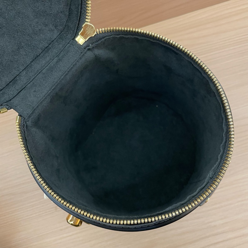 NO:C58 lv路易威登 Cannes焦糖老花发财桶 牛皮 中號 芯片款 手提单肩斜挎包 有塵袋 無盒子-7