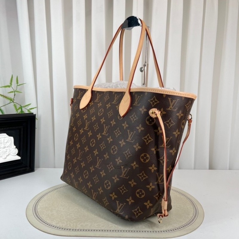 LV路易威登 芯片款 24年票 never full托特包購物袋單肩手提包 NF中最最經典的一款-3