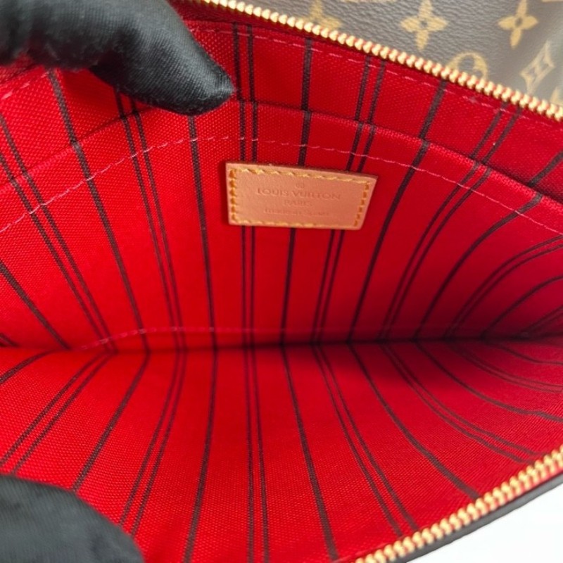 LV路易威登 芯片款 24年票 never full托特包購物袋單肩手提包 NF中最最經典的一款-16