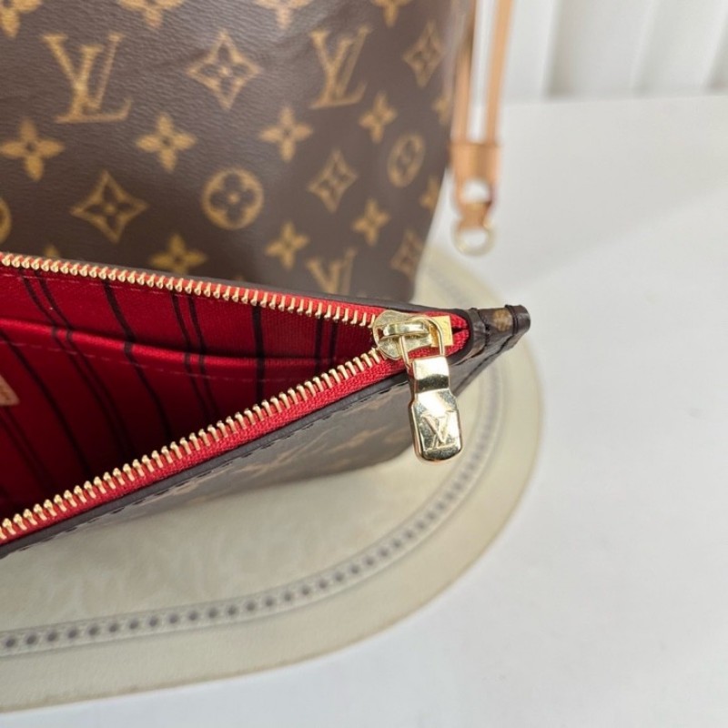 LV路易威登 芯片款 24年票 never full托特包購物袋單肩手提包 NF中最最經典的一款-17