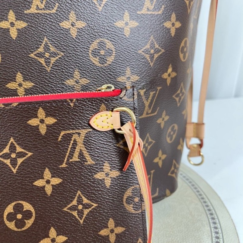 LV路易威登 芯片款 24年票 never full托特包購物袋單肩手提包 NF中最最經典的一款-18