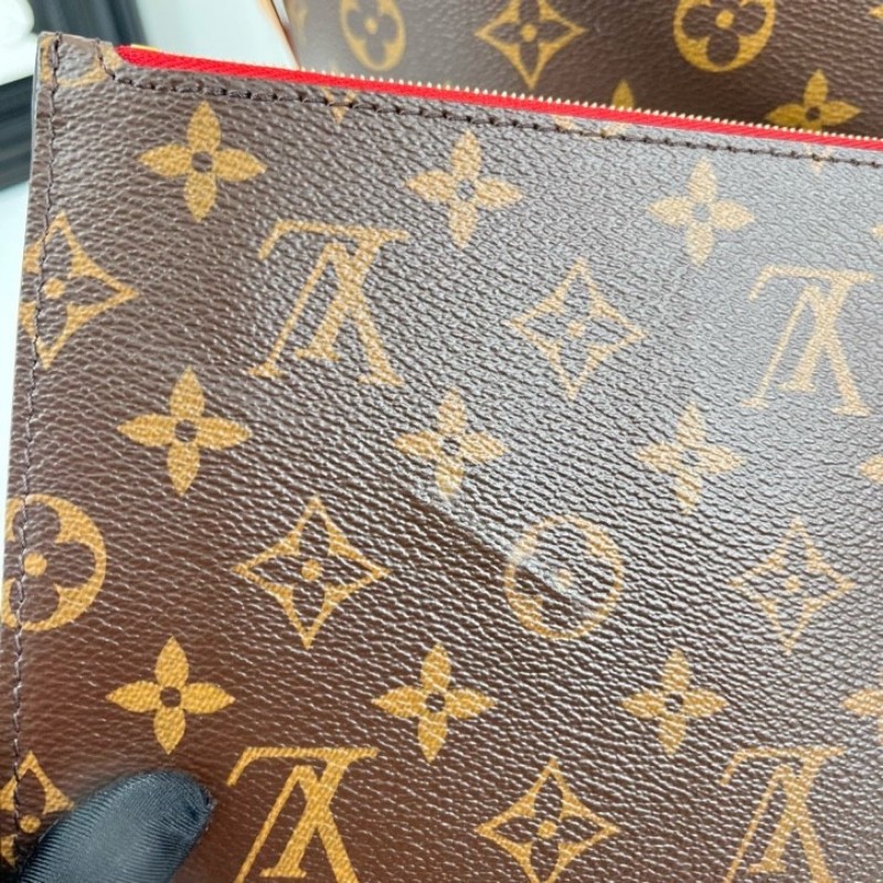 LV路易威登 芯片款 24年票 never full托特包購物袋單肩手提包 NF中最最經典的一款-19