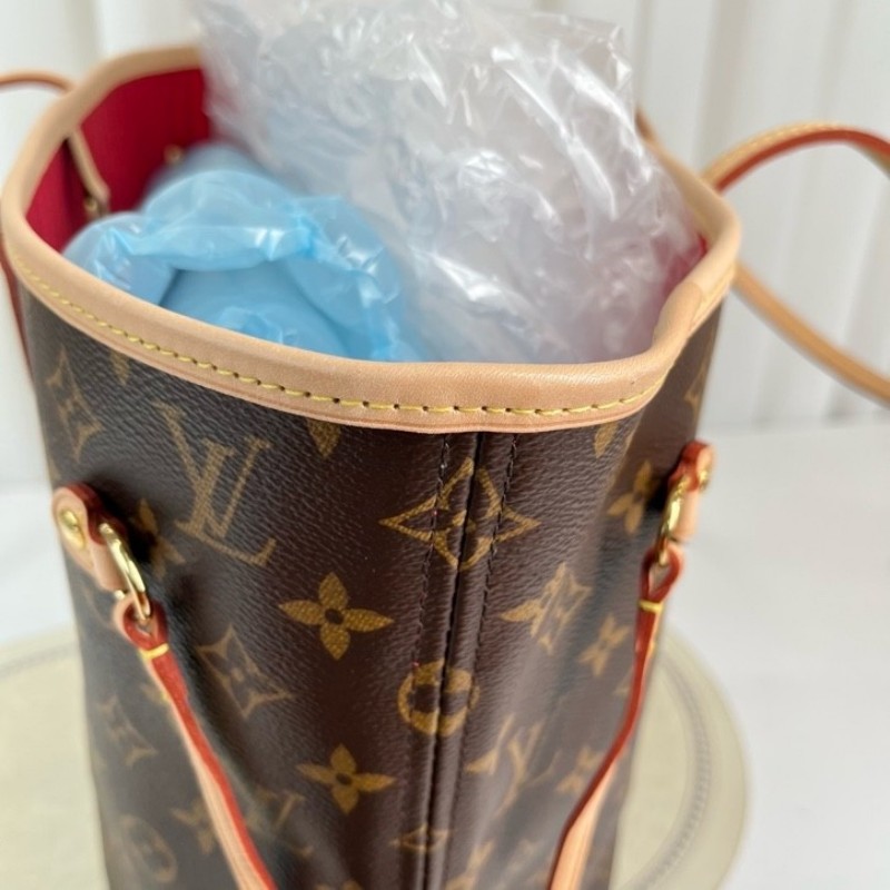 LV路易威登 芯片款 24年票 never full托特包購物袋單肩手提包 NF中最最經典的一款-22