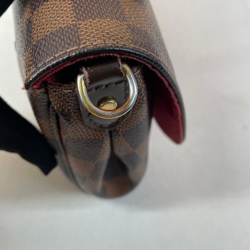 LV路易威登棕棋盤單肩腋下斜挎包 實用性高 搭配清冷風的棋盤格 知性而自我-23