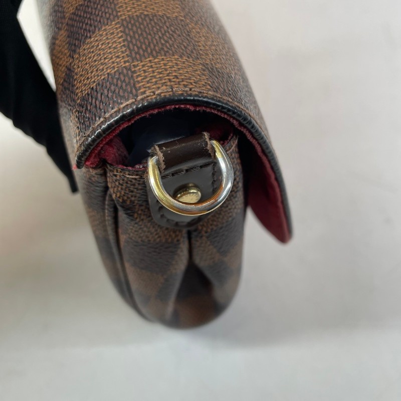 LV路易威登棕棋盤單肩腋下斜挎包 實用性高 搭配清冷風的棋盤格 知性而自我-24