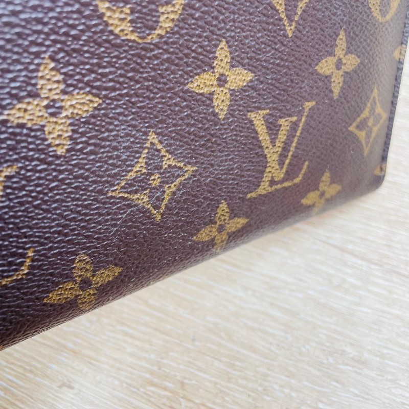 LV  路易威登 經典老花 長款拉鏈錢包 內裡多夾層-4