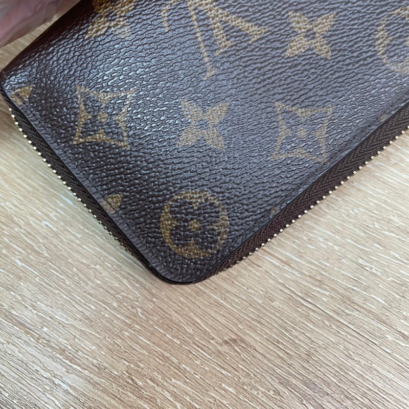 LV  路易威登 經典老花 長款拉鏈錢包 內裡多夾層-7