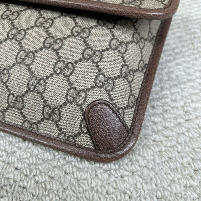 Gucci古馳老花虎頭腰包 經典老花配色 虎頭logo 特別有辨識度 肩帶紅綠配色 細節做工精緻 容量實用 日常出門很方便-7