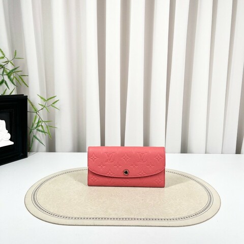 LV路易威登 經典老花搭配豆豆長款信封錢包 內裡整潔 卡位多 容量大