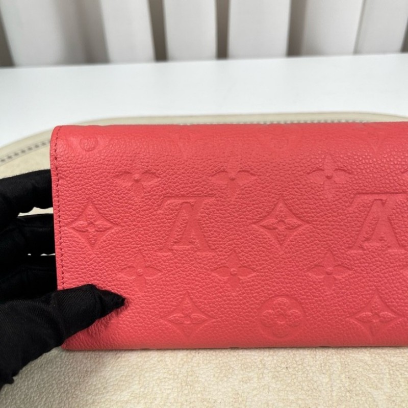 LV路易威登 經典老花搭配豆豆長款信封錢包 內裡整潔 卡位多 容量大-3