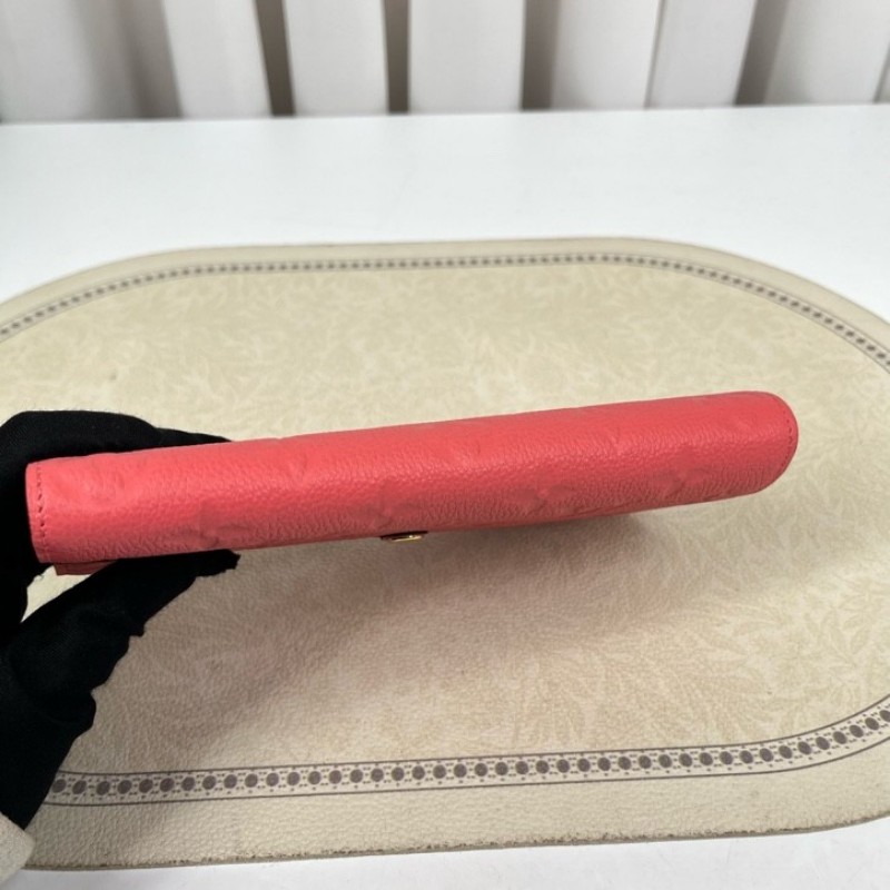 LV路易威登 經典老花搭配豆豆長款信封錢包 內裡整潔 卡位多 容量大-8