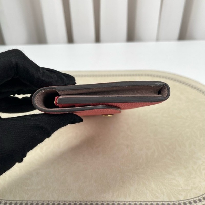 LV路易威登 經典老花搭配豆豆長款信封錢包 內裡整潔 卡位多 容量大-10