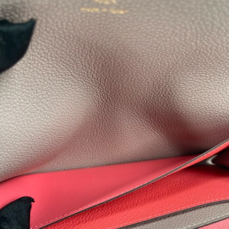 LV路易威登 經典老花搭配豆豆長款信封錢包 內裡整潔 卡位多 容量大-13