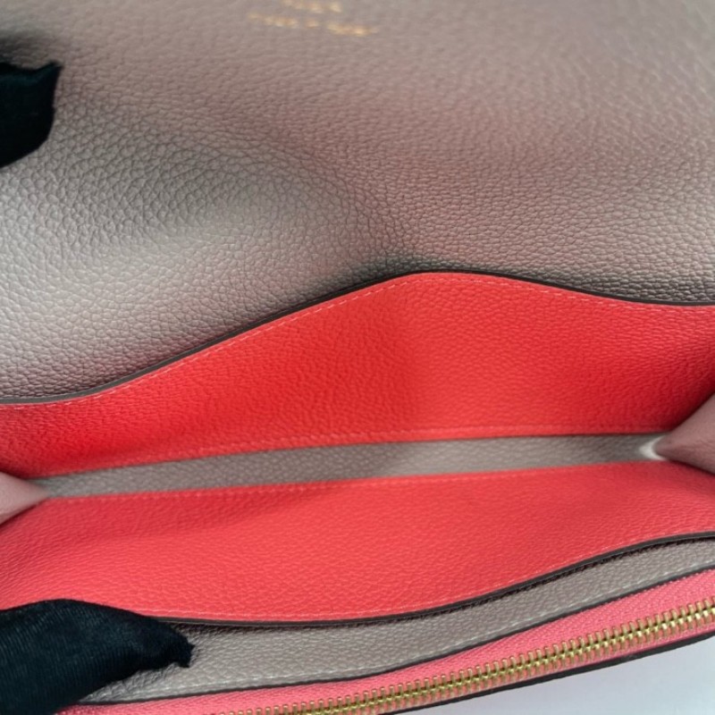 LV路易威登 經典老花搭配豆豆長款信封錢包 內裡整潔 卡位多 容量大-14