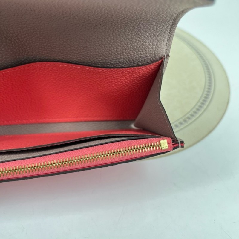 LV路易威登 經典老花搭配豆豆長款信封錢包 內裡整潔 卡位多 容量大-15