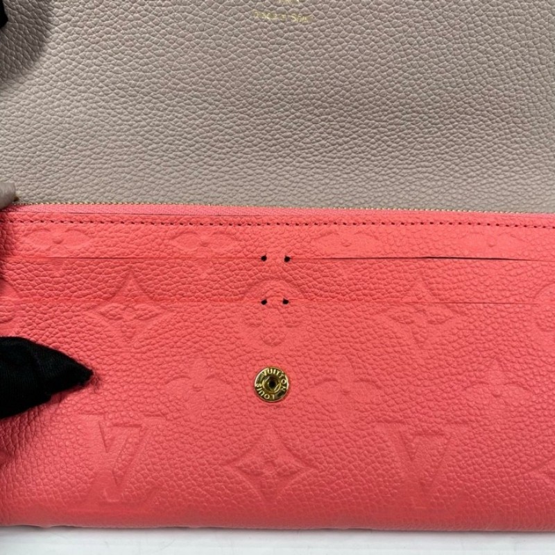 LV路易威登 經典老花搭配豆豆長款信封錢包 內裡整潔 卡位多 容量大-18