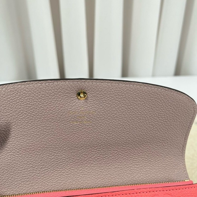 LV路易威登 經典老花搭配豆豆長款信封錢包 內裡整潔 卡位多 容量大-19