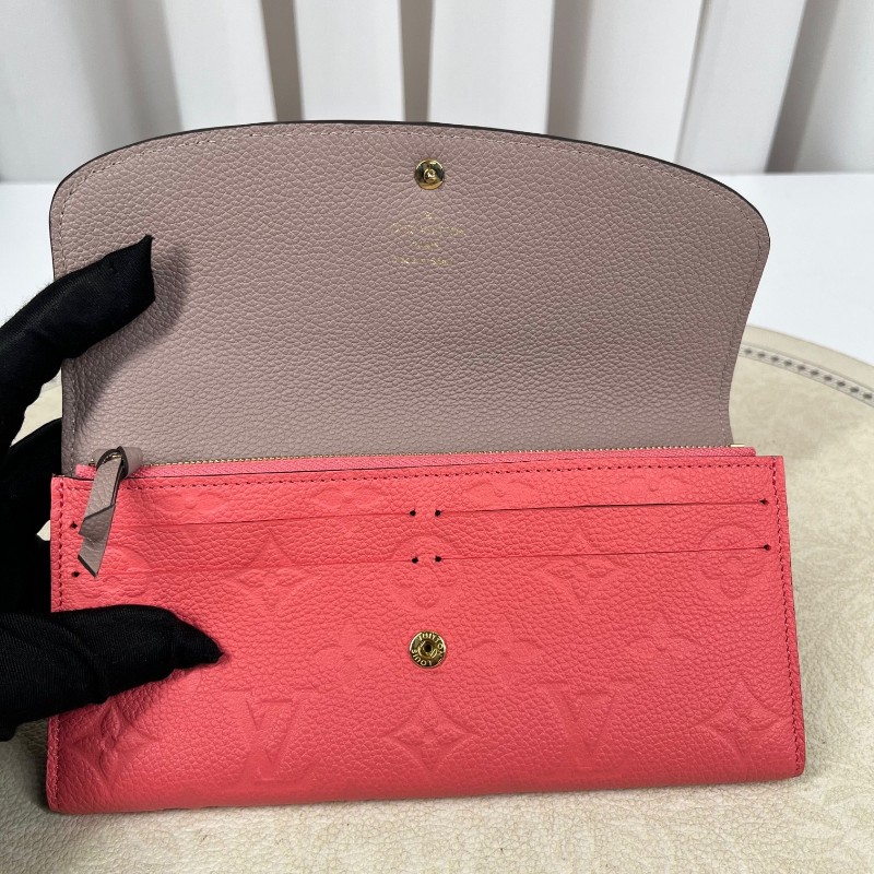 LV路易威登 經典老花搭配豆豆長款信封錢包 內裡整潔 卡位多 容量大-20