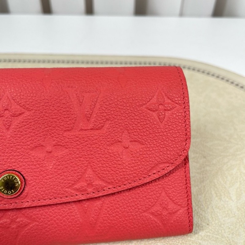 LV路易威登 經典老花搭配豆豆長款信封錢包 內裡整潔 卡位多 容量大-21