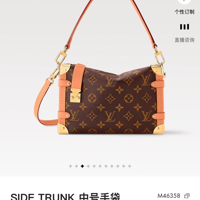 LV路易威登 Side Trunk中號軟盒子 谷愛凌同款 容量足夠 氣場十足 優雅的力量感-8