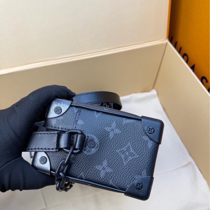 Lv/路易威登 LV soft trunk黑花 Trunk黑花盒子包-4