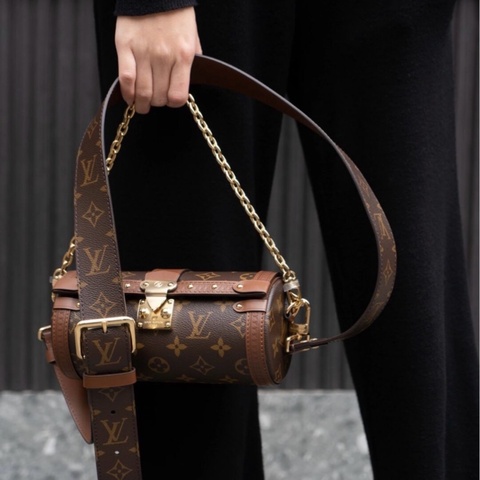 LOUIS VUITTON 芭比龍Papillon Trunk 老花鏈條S-lock鎖扣