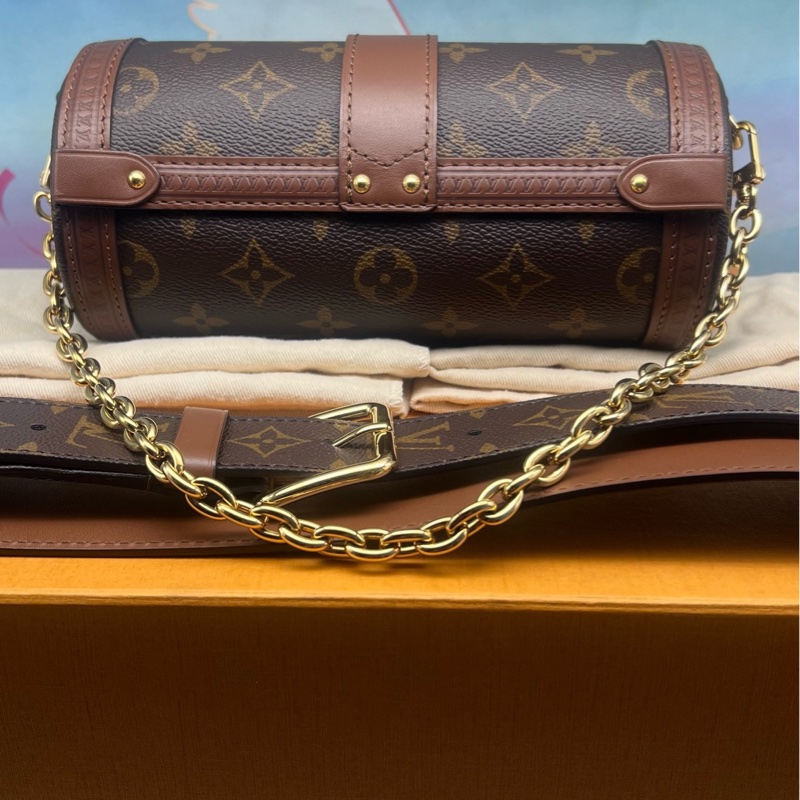 LOUIS VUITTON 芭比龍Papillon Trunk 老花鏈條S-lock鎖扣-2