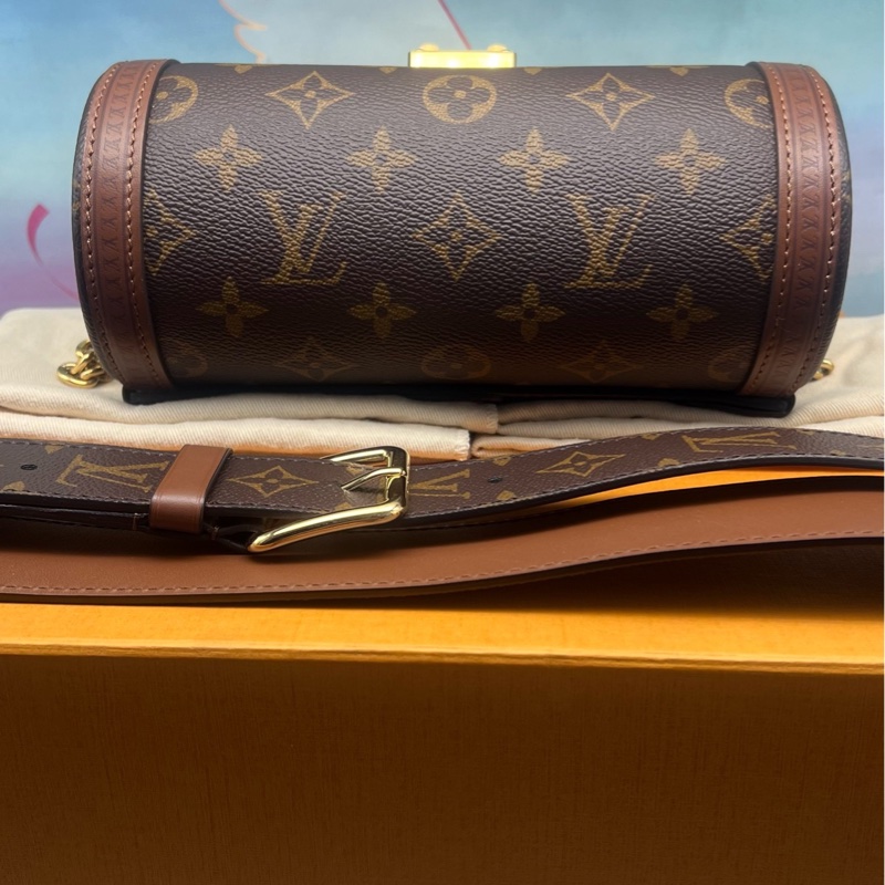 LOUIS VUITTON 芭比龍Papillon Trunk 老花鏈條S-lock鎖扣-5