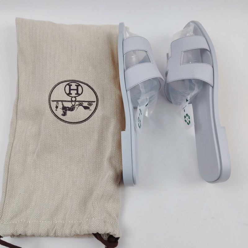 閒置新 未使用 Hermes/愛馬仕H拖鞋/38碼/帶防塵袋/無盒-5