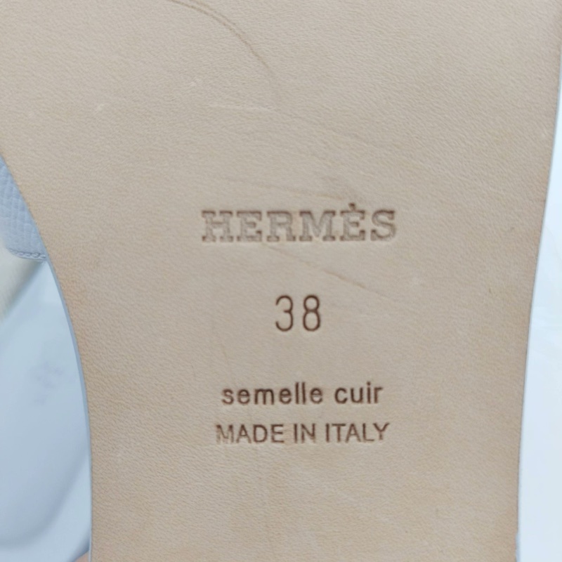 閒置新 未使用 Hermes/愛馬仕H拖鞋/38碼/帶防塵袋/無盒-7