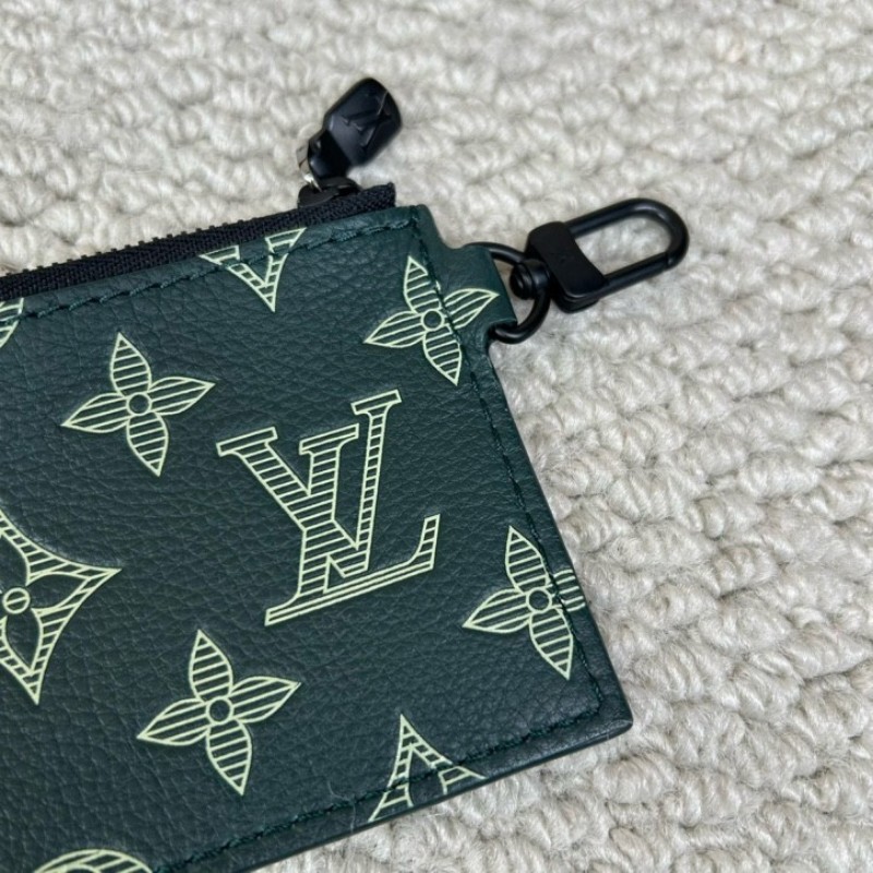 ghh hz LV路易威登深綠色Gaston二合一 老花滿印 可拆分使用 配肩帶和子袋 可單肩可斜挎 拉鍊順滑 內裡乾淨整潔 容量實用 日常通勤百搭-21