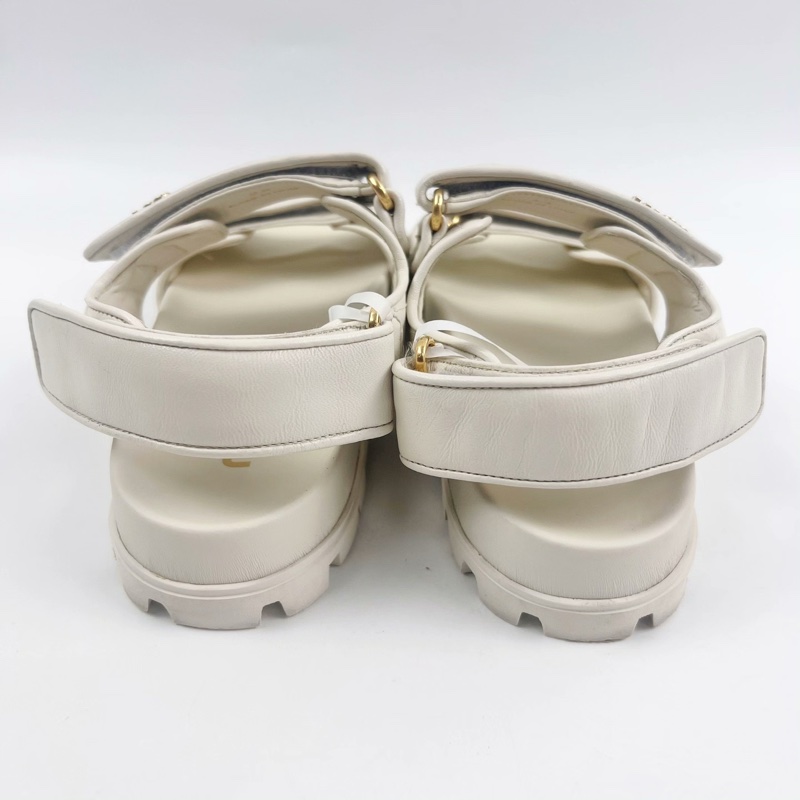 99新 僅穿一次 繆繆/Miu Miu 35碼 金標涼鞋 無附件-1