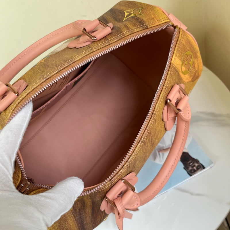 LV 大師系列 少女與小狗蒙 speedy 30 尺寸約30*20 全球限量-5