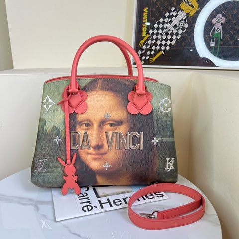 LV 大師系列 蒙娜麗莎蒙田 尺寸約32*24 Jeff Koons大師手繪系列 全球限量