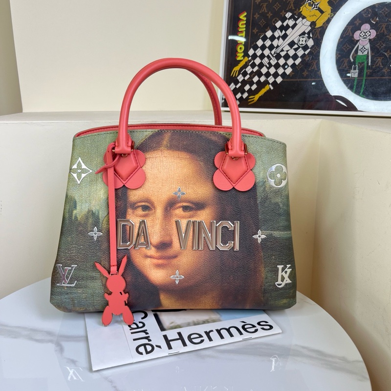 LV 大師系列 蒙娜麗莎蒙田 尺寸約32*24 Jeff Koons大師手繪系列 全球限量-1