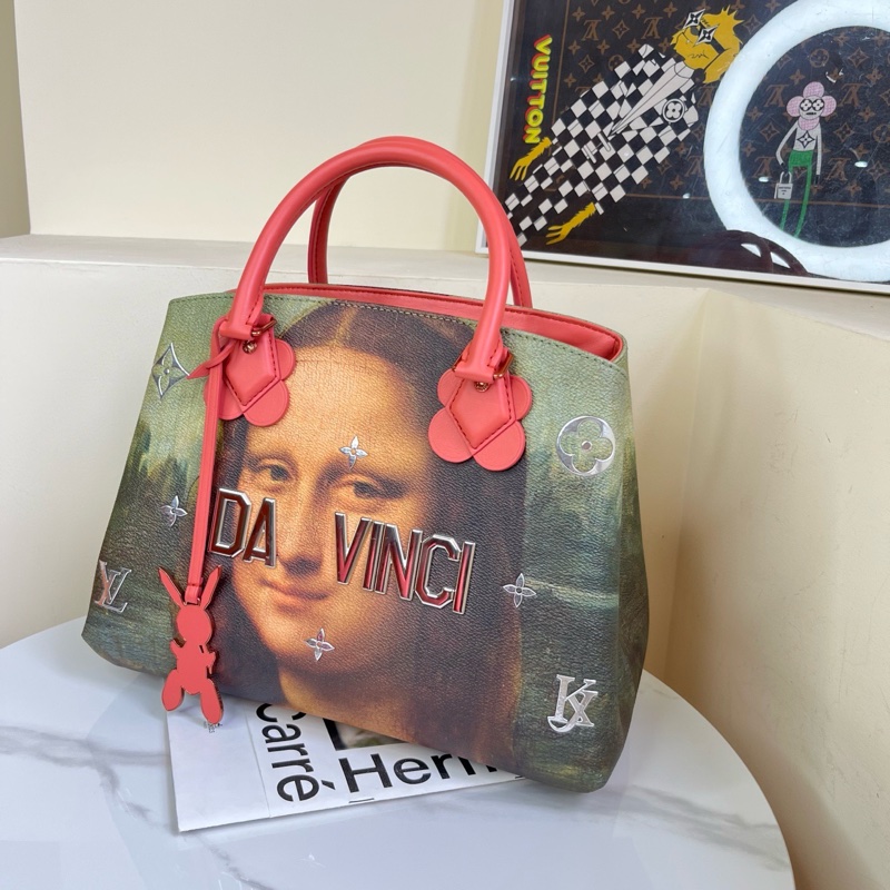 LV 大師系列 蒙娜麗莎蒙田 尺寸約32*24 Jeff Koons大師手繪系列 全球限量-3