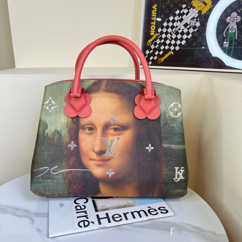 LV 大師系列 蒙娜麗莎蒙田 尺寸約32*24 Jeff Koons大師手繪系列 全球限量-4