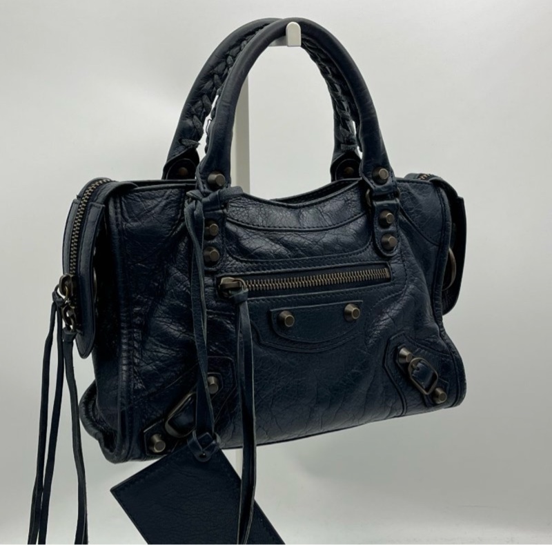 巴黎世家 Balenciaga Le city mini 藍色迷你機車包-0