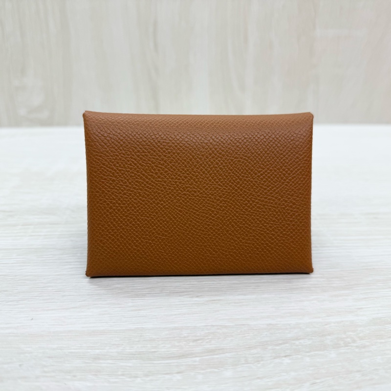 HERMES🤎37棕calvidou零錢卡包H083035/G刻-2