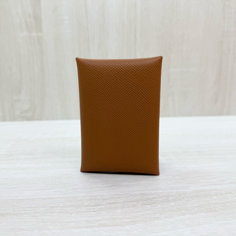 HERMES🤎37棕calvidou零錢卡包H083035/G刻-3