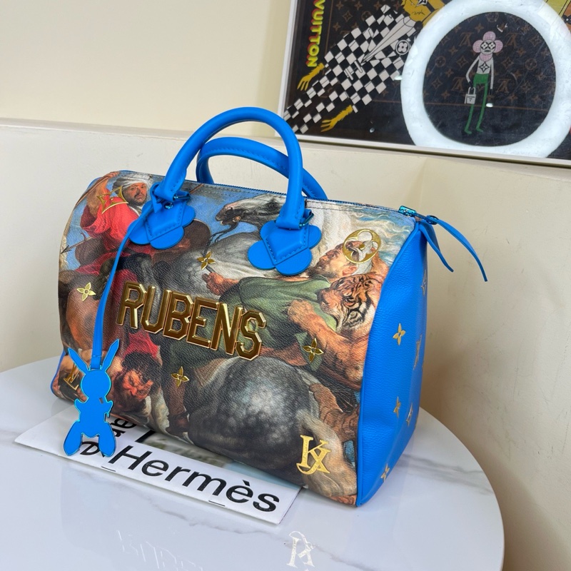 LV 油畫大師 魯本斯獵虎 speedy30 尺寸約30*20-2