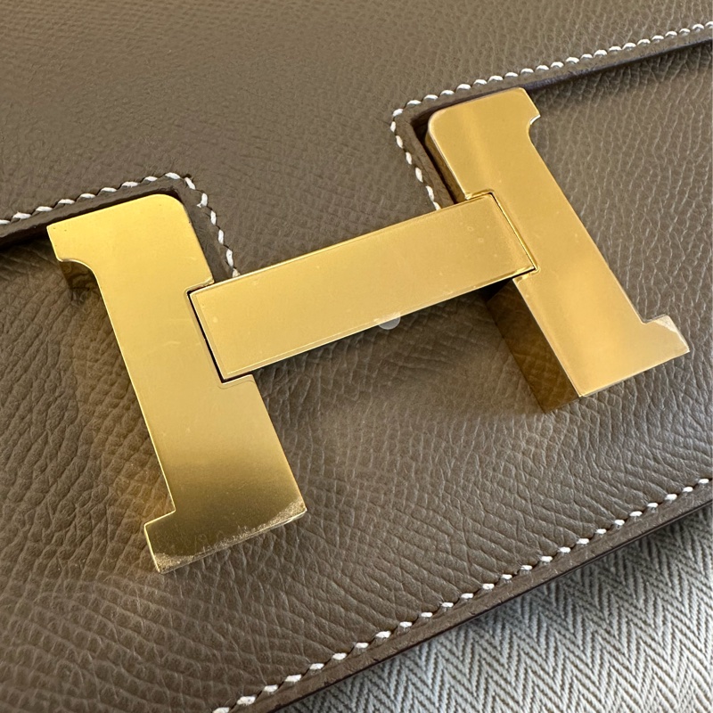 Hermes Constance elan 灰色 金扣-6