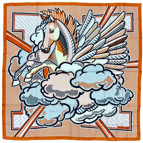 HERMES Pégase pop 140 波普飛馬 絲巾