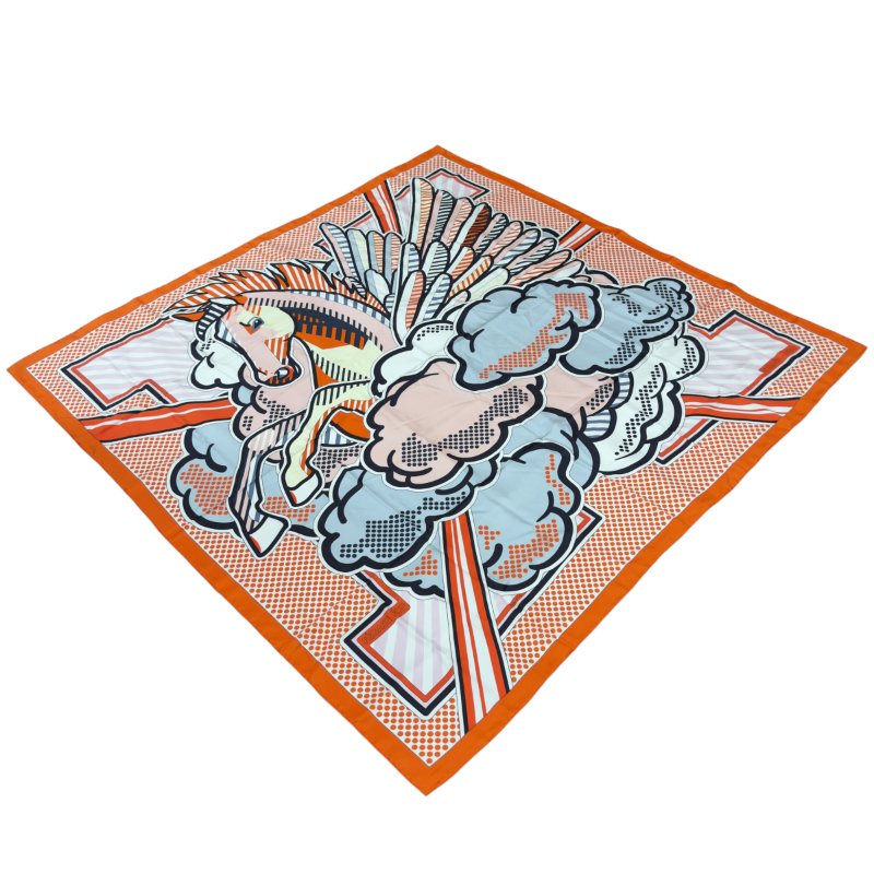 HERMES Pégase pop 140 波普飛馬 絲巾-2