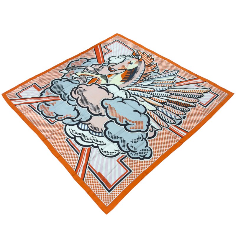 HERMES Pégase pop 140 波普飛馬 絲巾-3