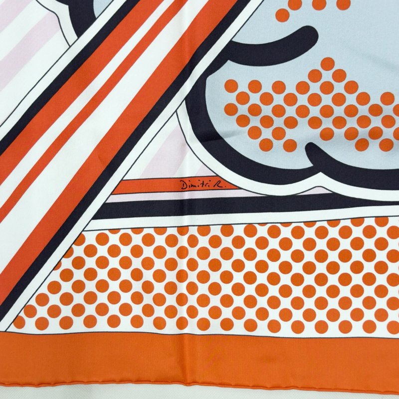 HERMES Pégase pop 140 波普飛馬 絲巾-6