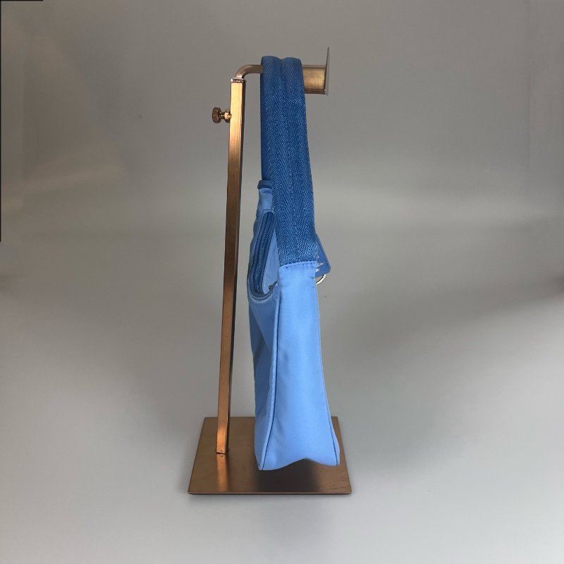 PRADA 1NE515 藍尼龍單肩HOBO包-2