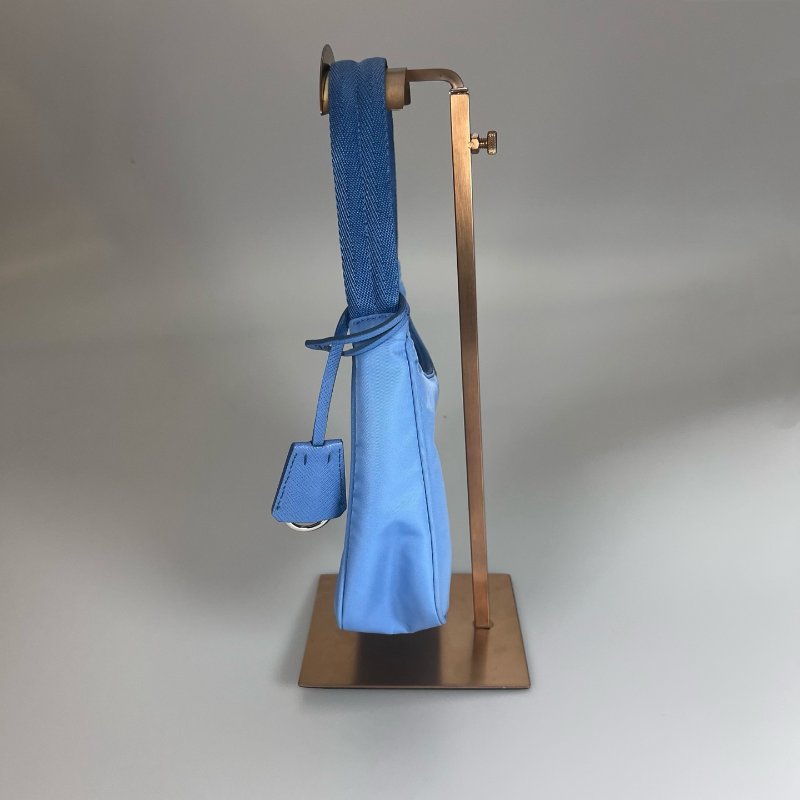 PRADA 1NE515 藍尼龍單肩HOBO包-3